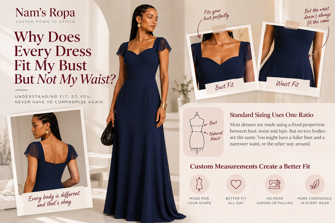 Why Does Every Dress Fit My Bust But Not My Waist?