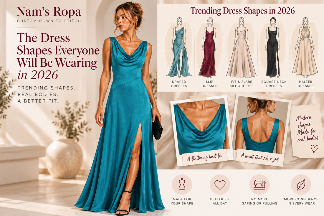 The Dress Shapes Everyone Will Be Wearing in 2026 (And Why "Custom" Changes Everything)