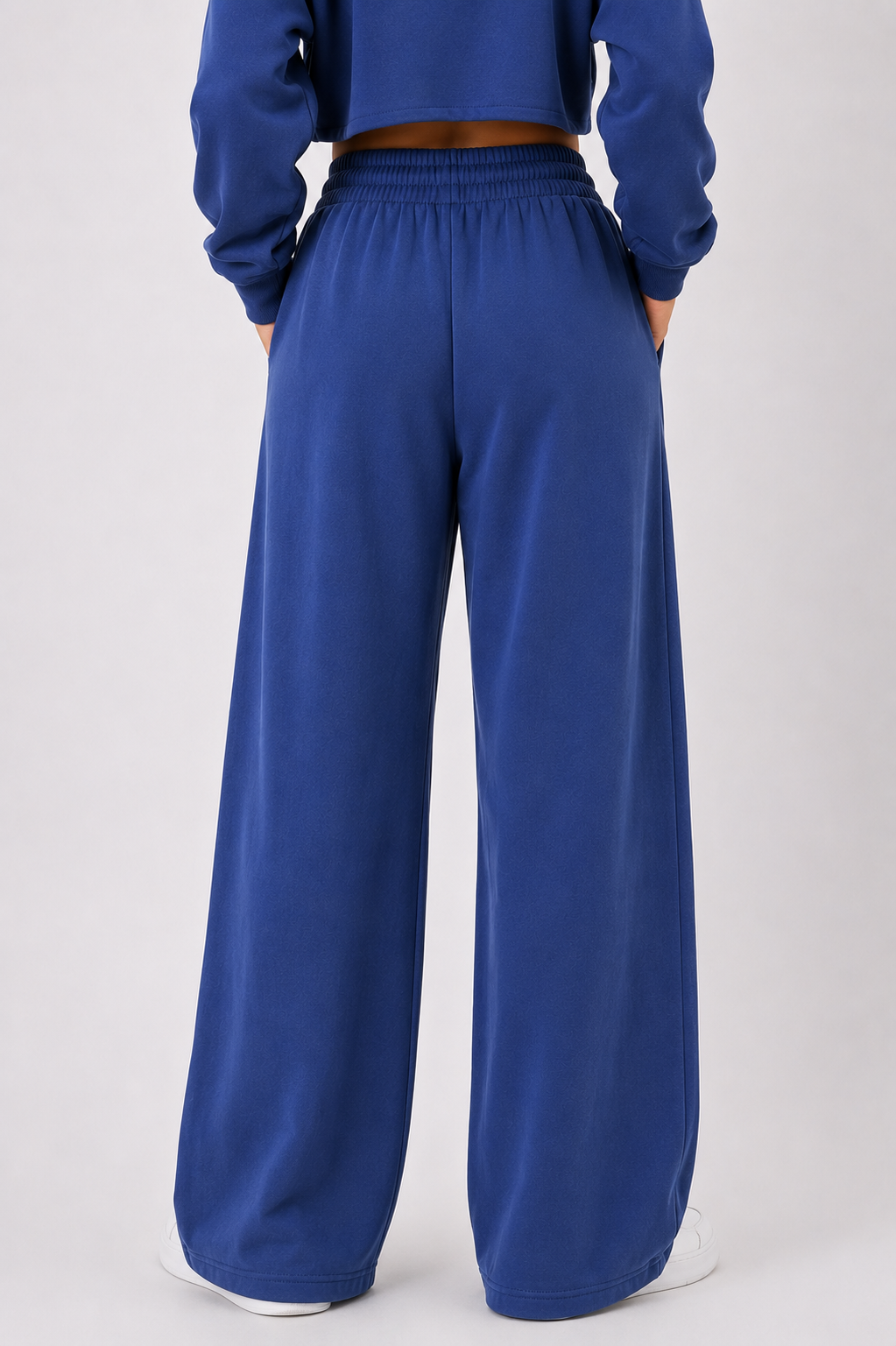 Solid Wide Leg Lounge Trousers