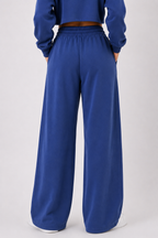Solid Wide Leg Lounge Trousers