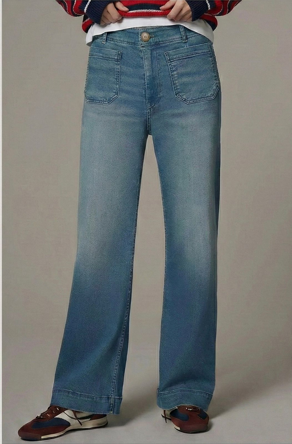 Full-Length Wide-Leg Jeans