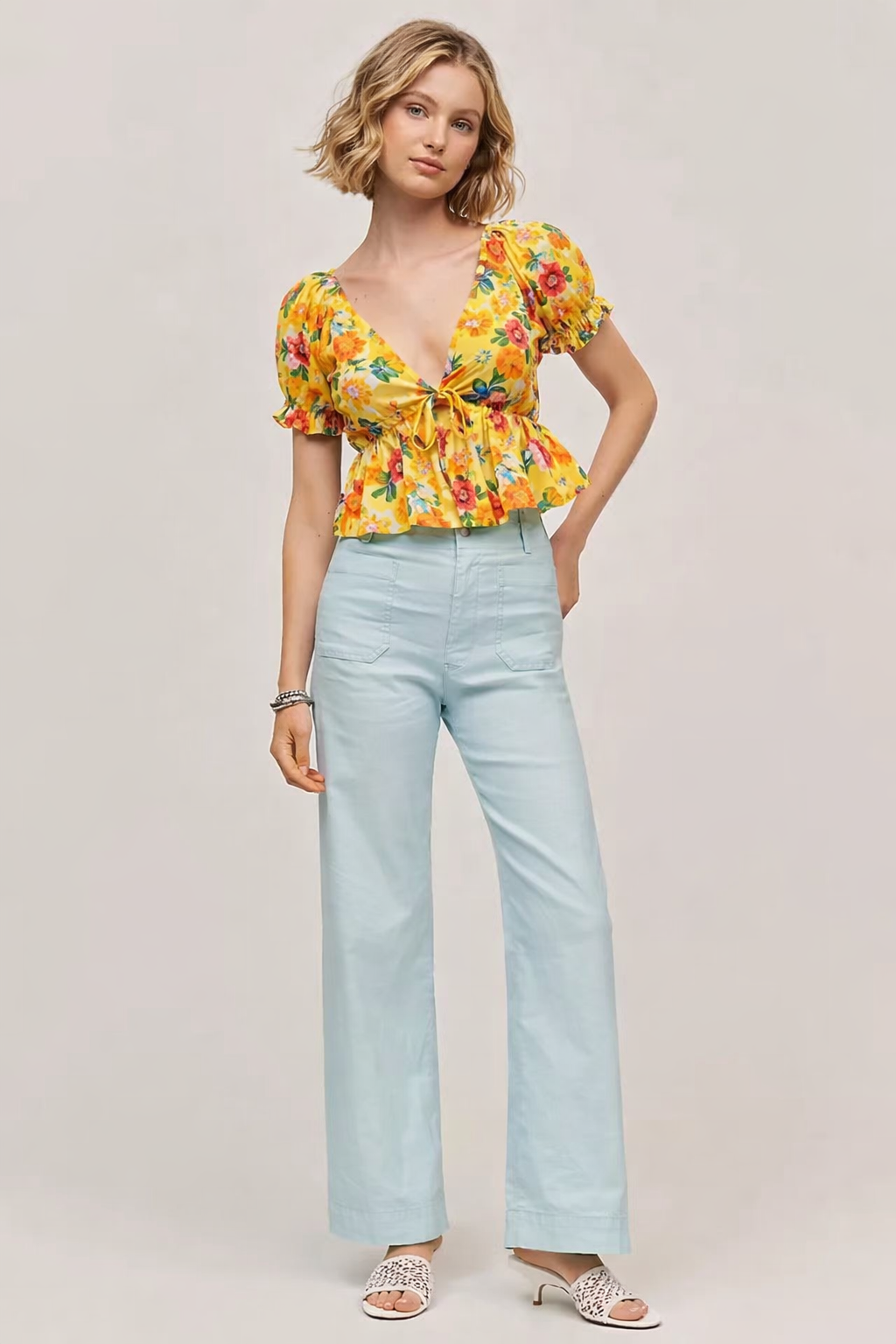 Full-Length Wide-Leg Pant