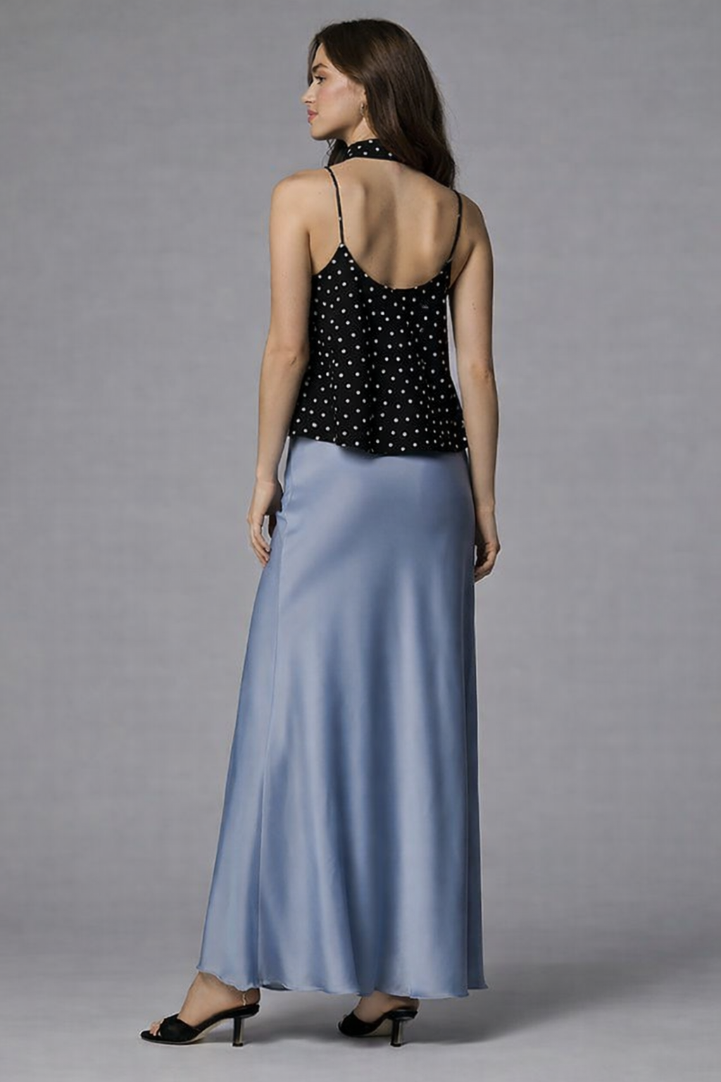 Viscose A-Line Maxi Skirt