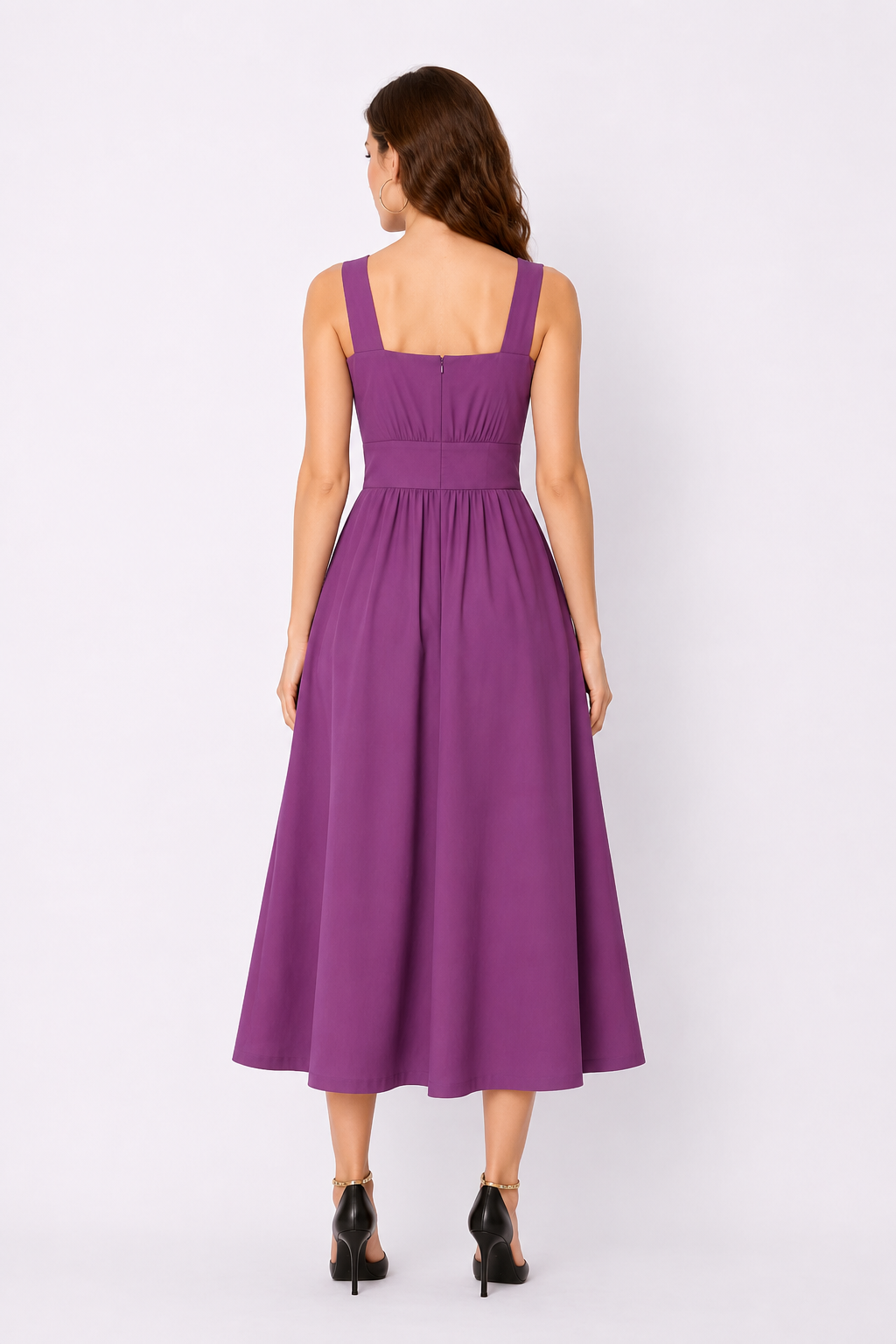 Banded Empire Cotton Jersey Dress