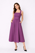 Banded Empire Cotton Jersey Dress