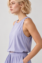 women's lavender modal sleeveless tank top