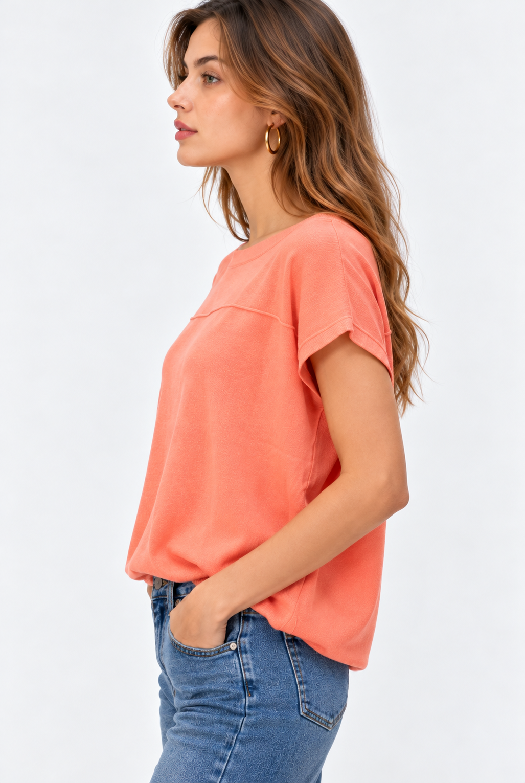 cotton modal knit sweater for women