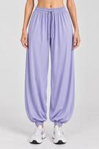 women's lavender modal relaxed-fit jogger pants