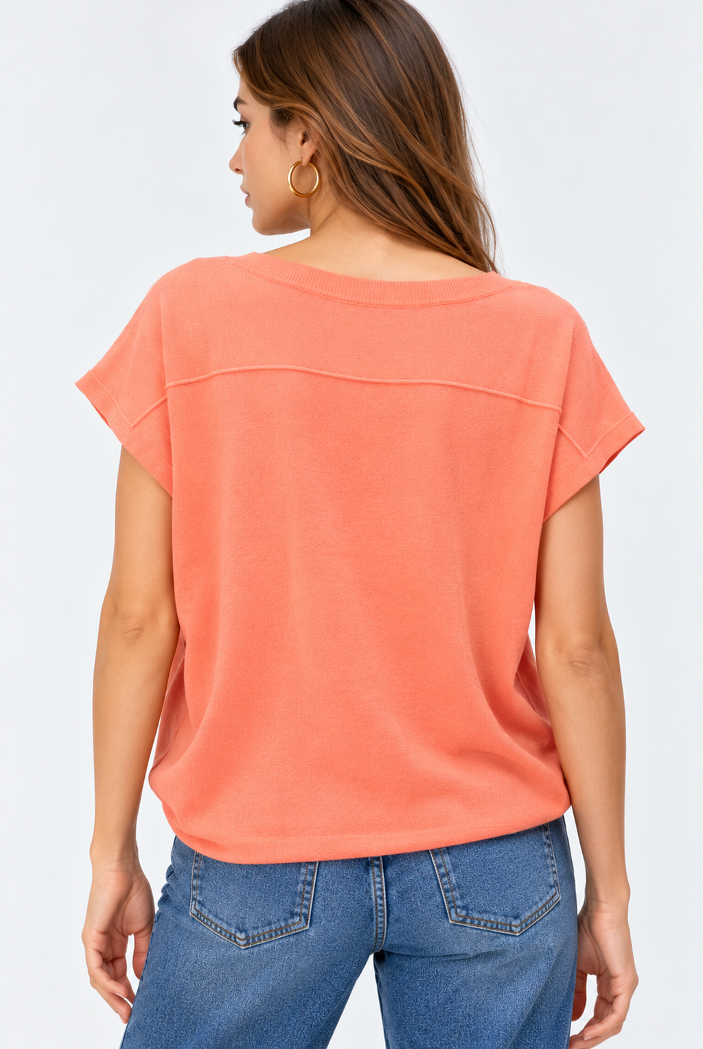 cotton modal knit sweater for women
