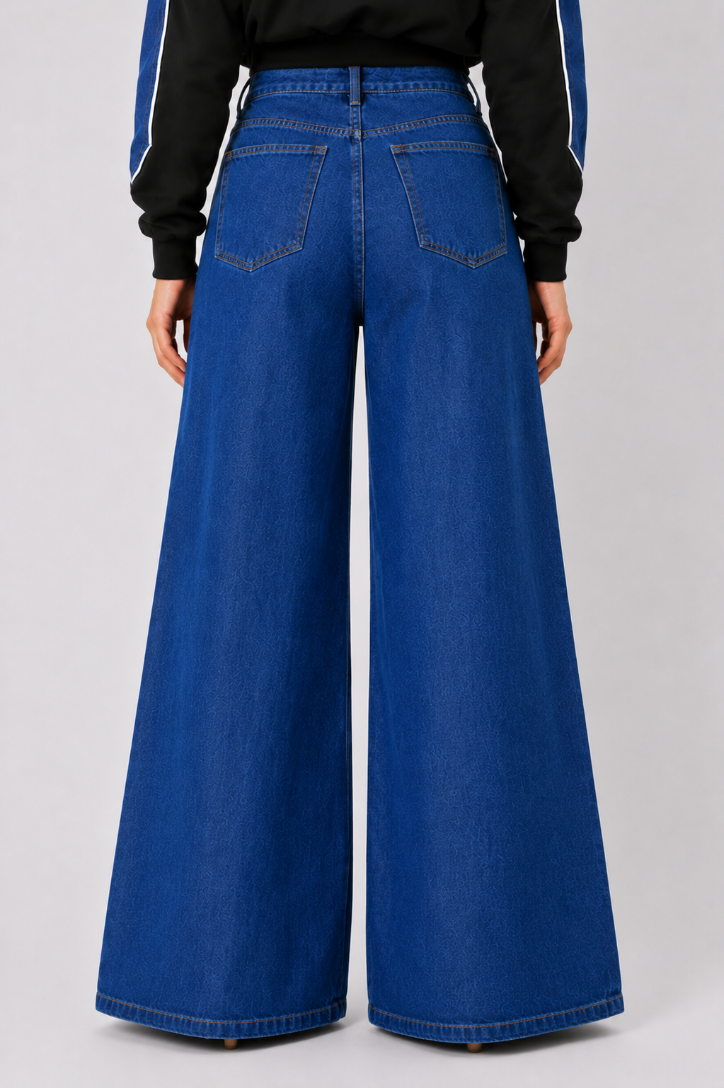 High Rise Wide Leg Denim Jeans