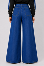 High Rise Wide Leg Denim Jeans