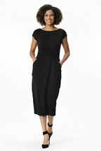 Cotton Jersey Knit Sheath Dress