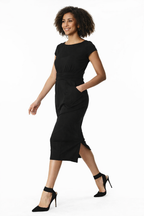 Cotton Jersey Knit Sheath Dress