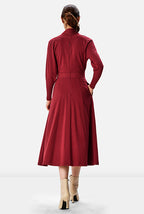 Cotton Jersey Surplice Dress