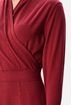 Cotton Jersey Surplice Dress