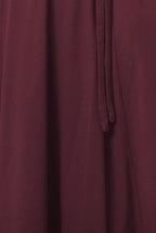 Cotton Knit Midi Wrap Dress