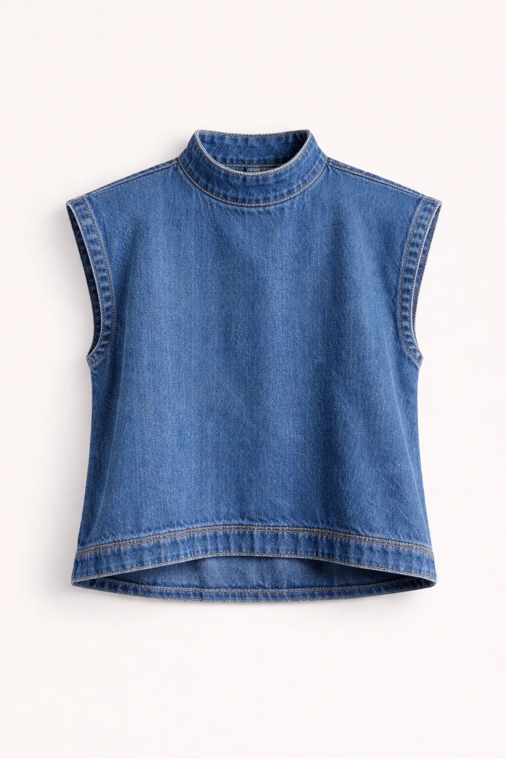 Cotton Denim Top Blouse