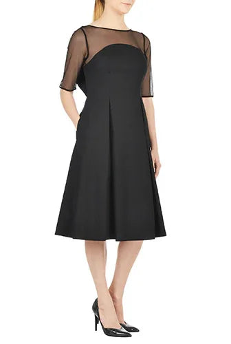 Nams-Ropa Grace square-neck sleeveless midi dress displayed on a hanger with a fitted silhouette and simple elegant design.