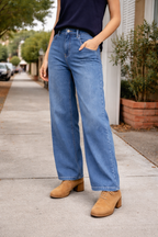 Cotton Blue Jeans for Women | Classic Fit