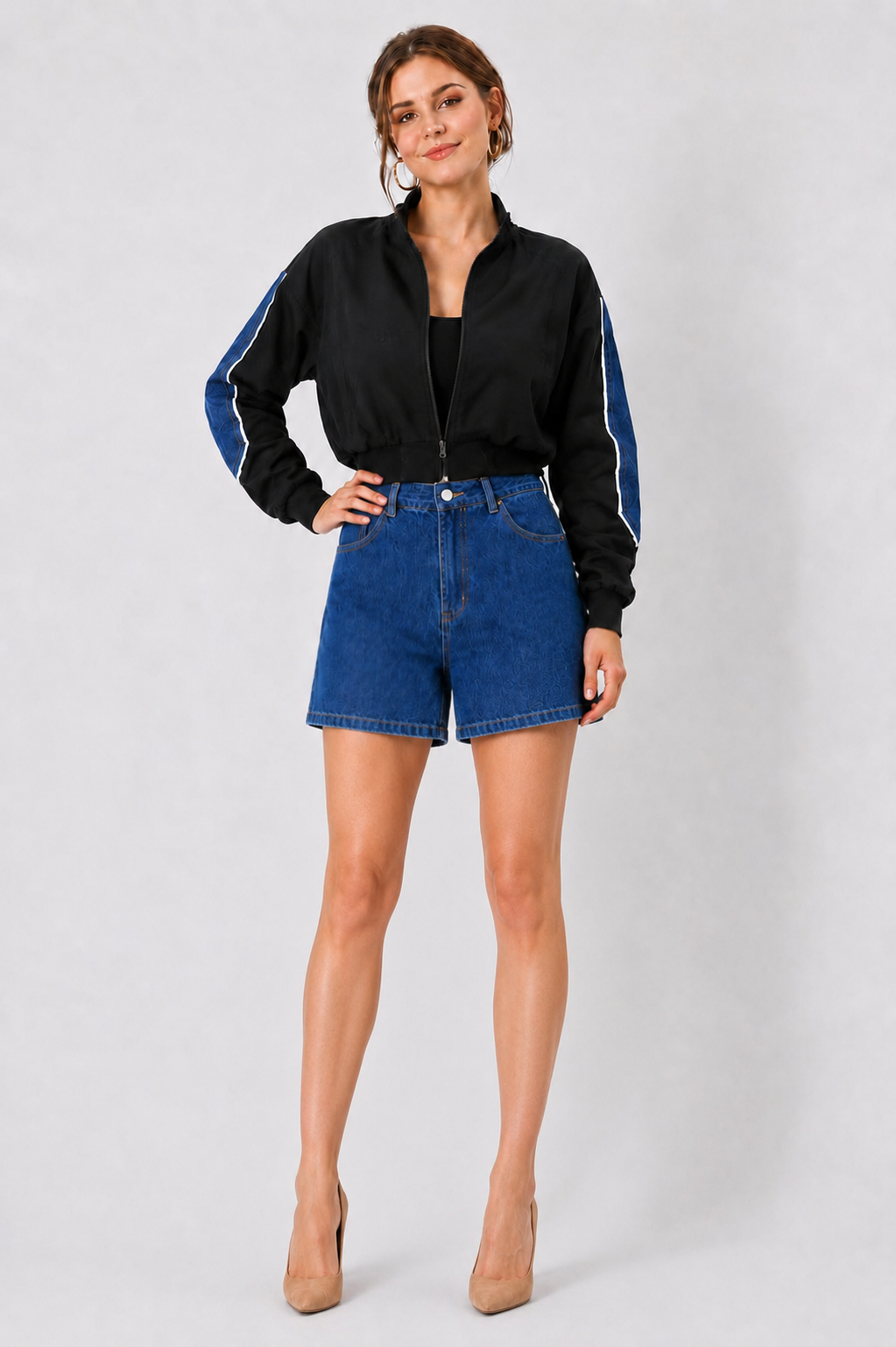 High Rise Wide Leg Denim Jeans