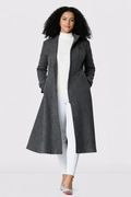 Wool Blend Sash Tie Coat
