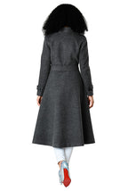 Wool Blend Sash Tie Coat