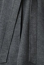 Wool Blend Sash Tie Coat