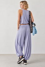 women's lavender modal sleeveless tank top