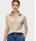  linen and cotton blend sweater for women