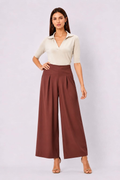 Release Pleat Wide Leg Soft Twill Pants