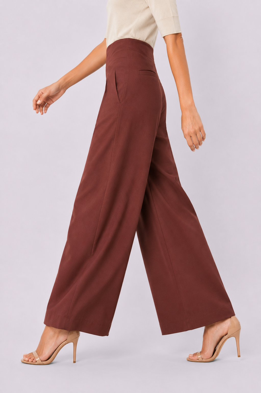 Release Pleat Wide Leg Soft Twill Pants