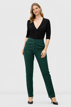 Crepe Twill Vented Pants