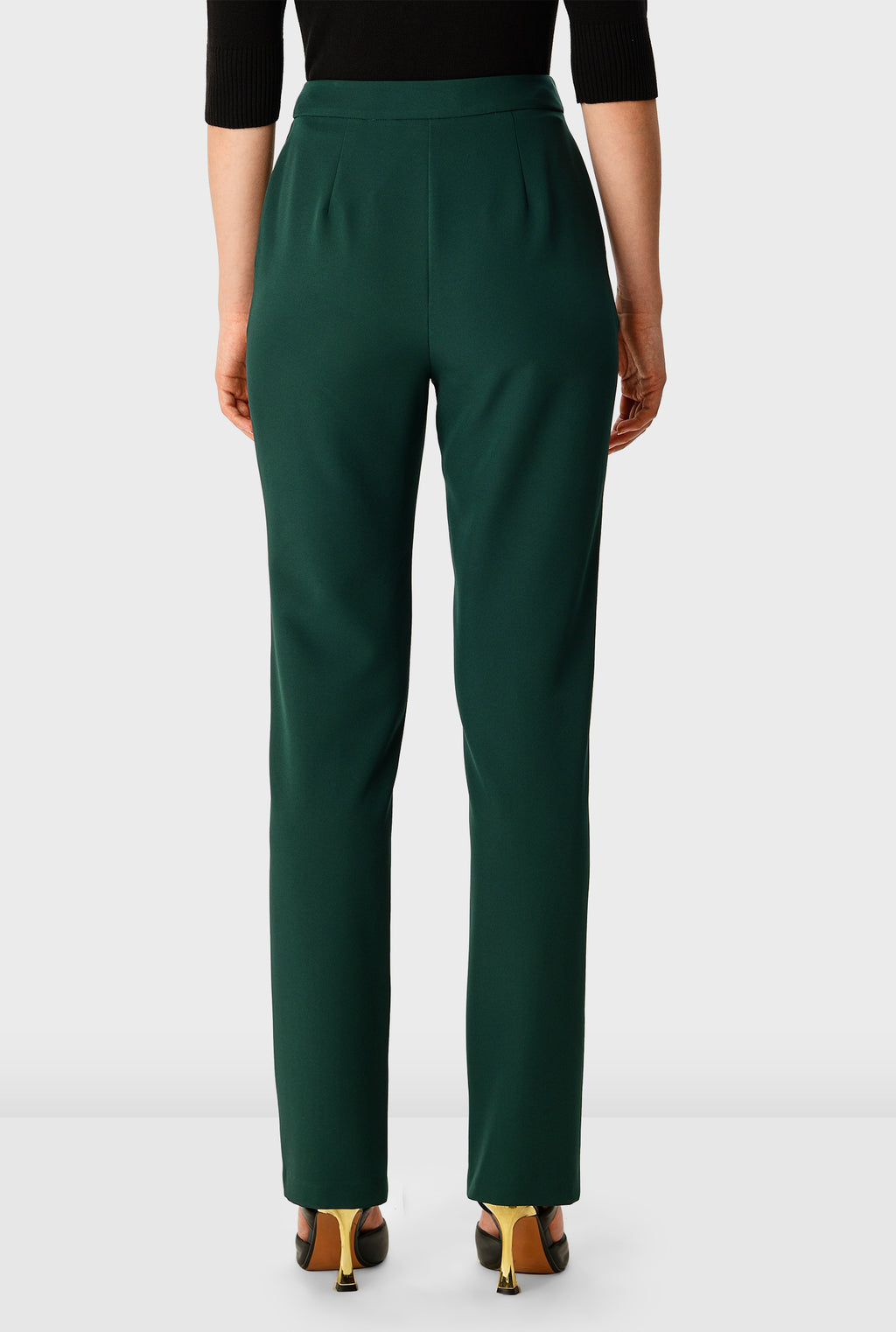 Crepe Twill Vented Pants