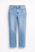 Light Blue Cropped Jeans for Women