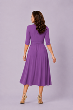 Tie Waist Empire Cotton Jersey Dress