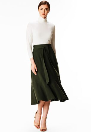 Ruffle Flounce Cotton Knit Skirt - Nam's Ropa