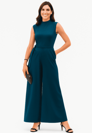 Sash Tie Jersey Jumpsuit - Nam's Ropa