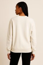 Cream Motivational Slogan Sweatshirt