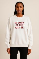 Cream Motivational Slogan Sweatshirt