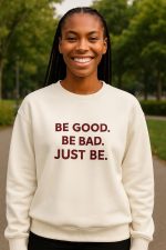 Cream Motivational Slogan Sweatshirt