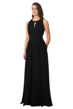 Pleated Cotton Jersey Knit Maxi Dress