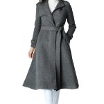 Wool Blend Sash Tie Coat