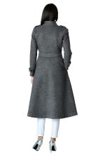 Wool Blend Sash Tie Coat