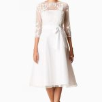 Floral Embellished Illusion Tulle and Dupioni Dress