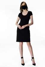 Cotton Jersey Knit Sheath Dress