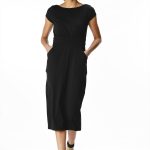 Cotton Jersey Knit Sheath Dress