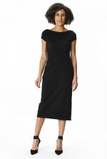 Cotton Jersey Knit Sheath Dress