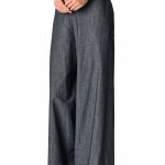 Cotton Chambray Palazzo Pants