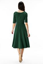 Bird Embroidery Cotton Jersey Dress