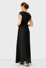 Tie Waist Chiffon Empire Maxi Dress